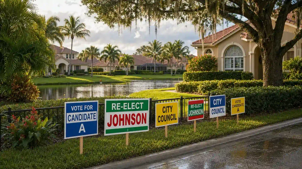 Florida HOA Political Signs
