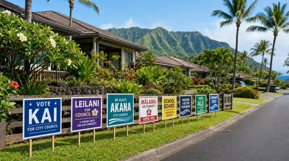 Hawaii HOA Political Signs