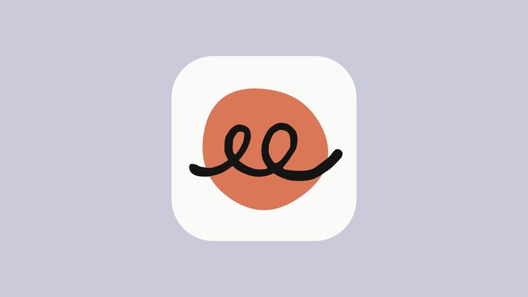 The Claude Duet app icon: a black looping line over an orange circle on a white tile