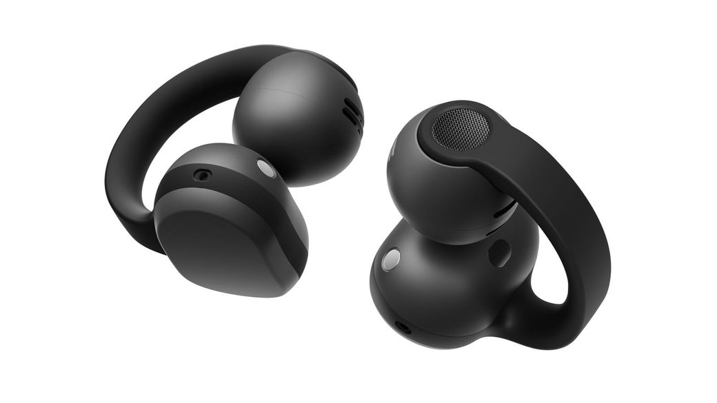 Samsung Galaxy Buds On clip-style open-ear earbuds in black