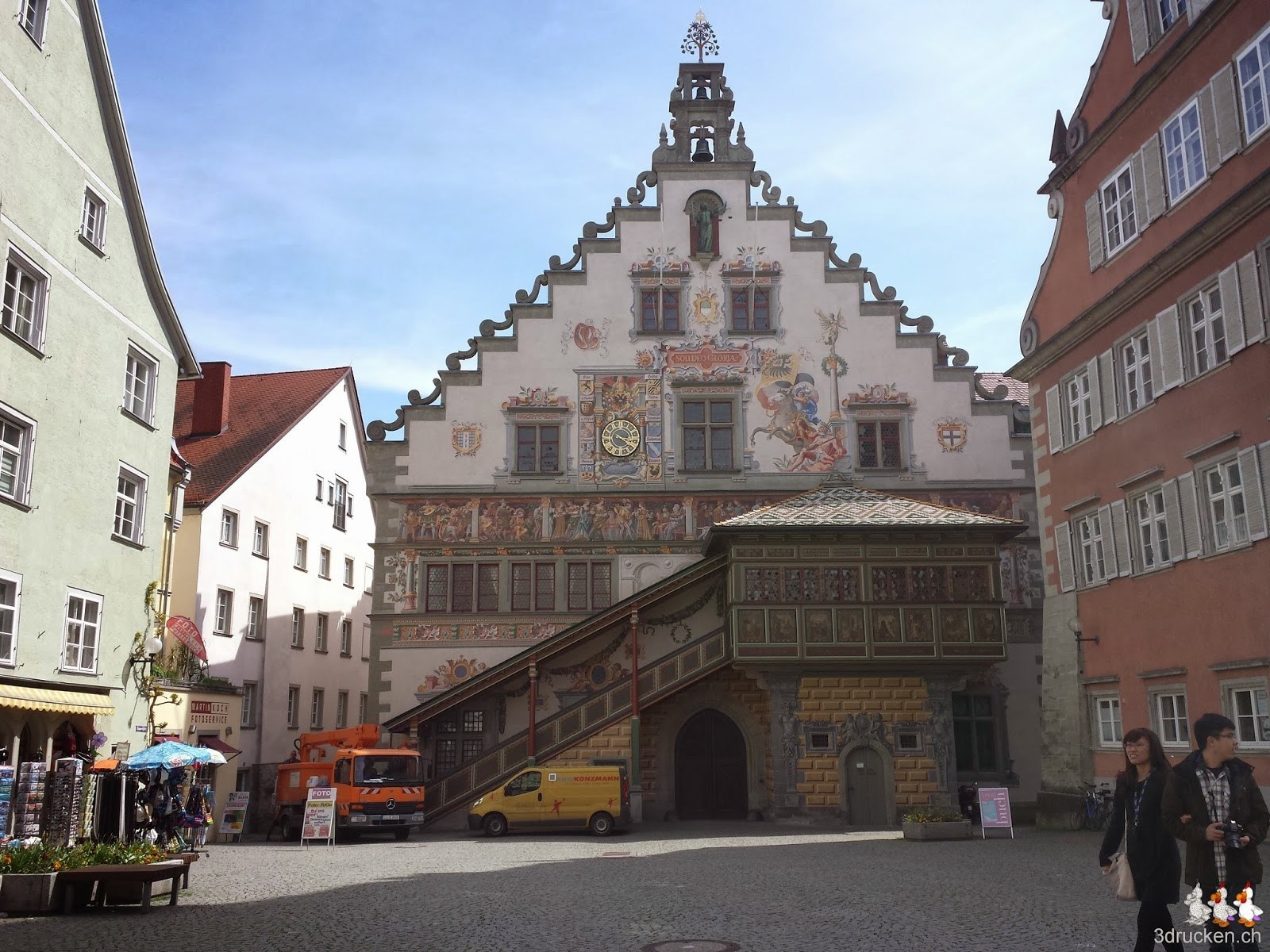 Foto des schönen Rathauses von Lindau