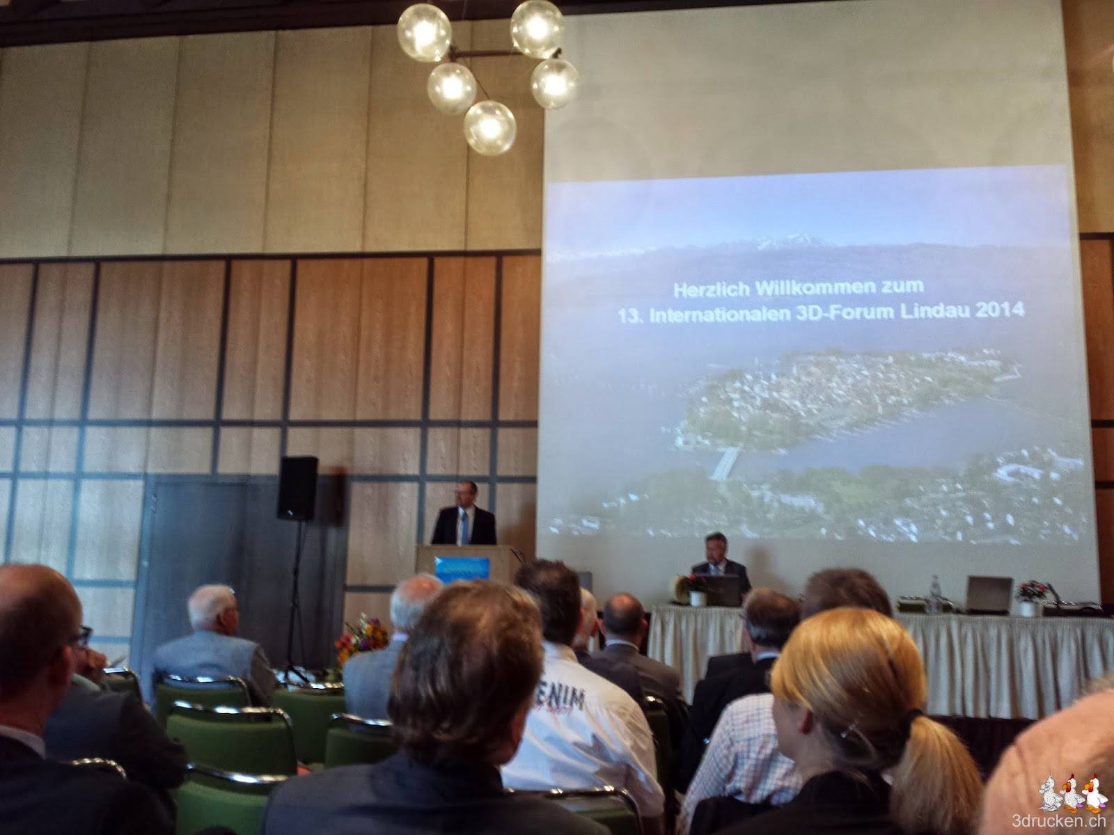 Foto von der Eröffnungsrede am 3D - Forum in Lindau