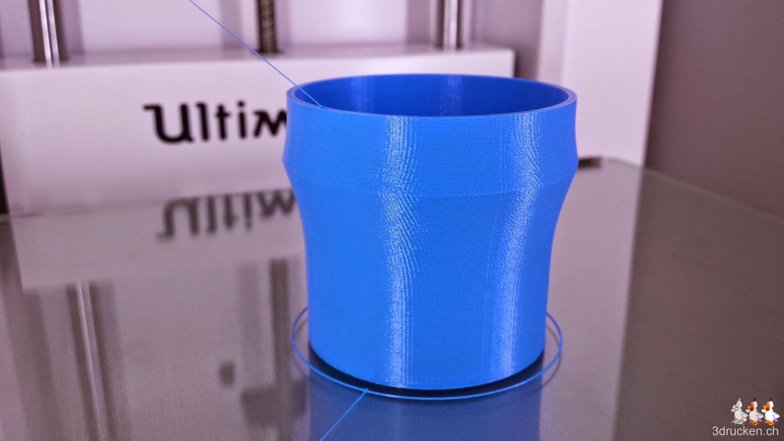 Foto des fertig gedruckten Testobjekts auf dem Ultimaker 2