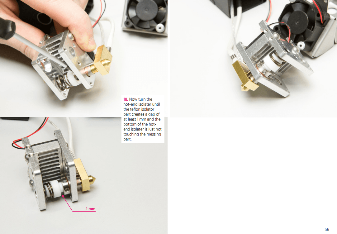 Seite 56 aus dem Ultimaker2 assembly manual