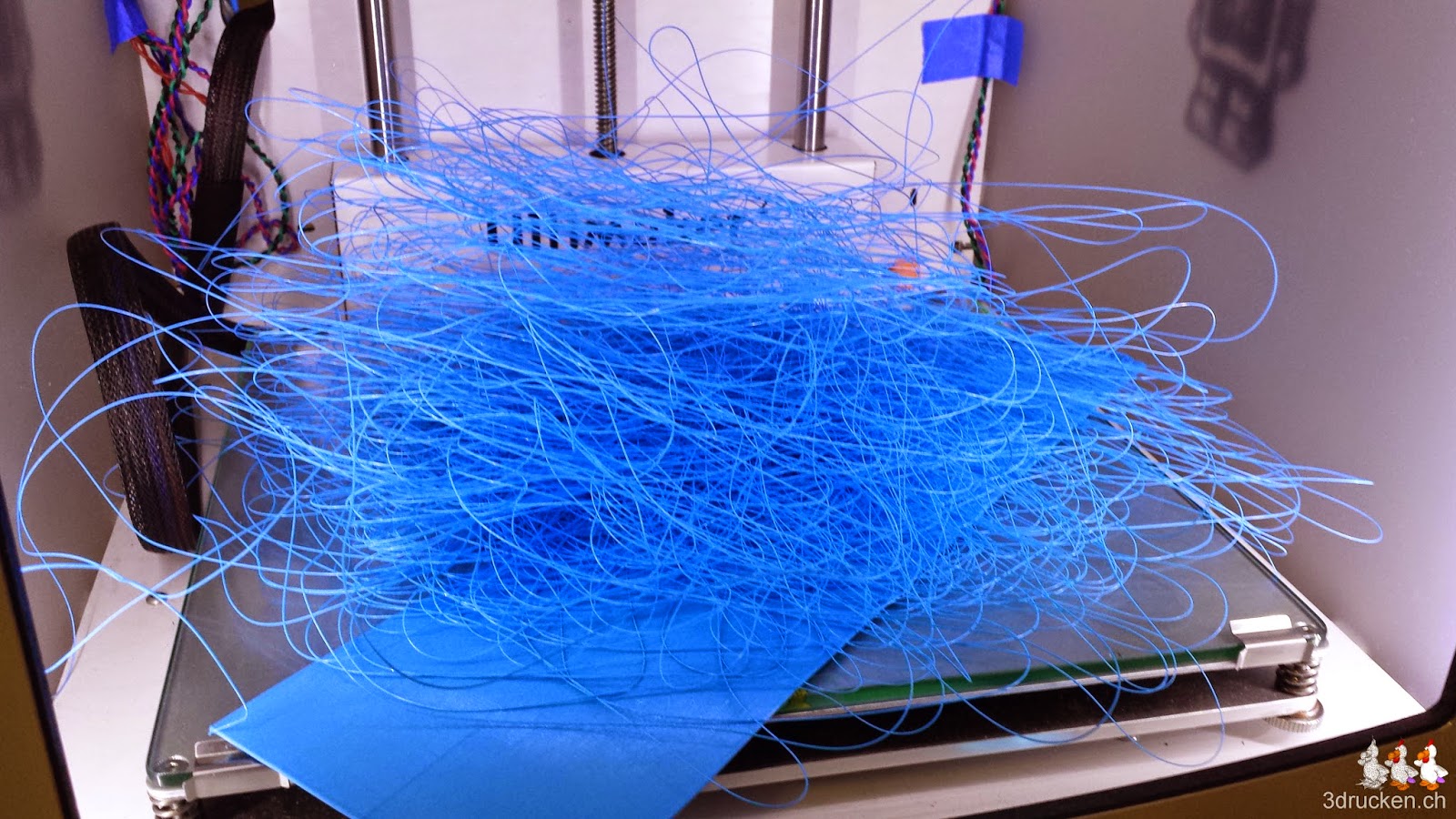 Foto des gedruckten Chaos im Ultimaker 2