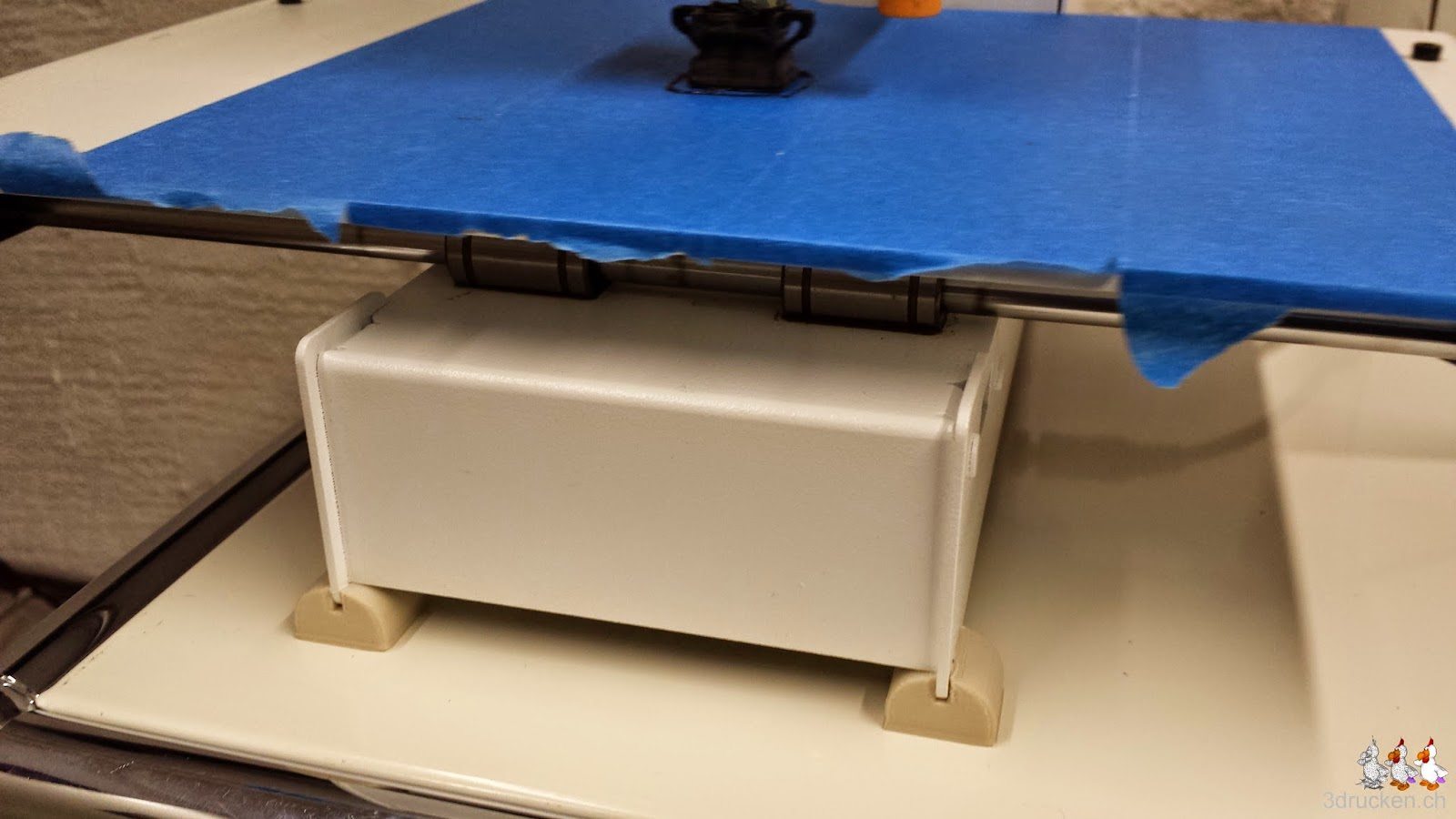 Foto der am Printrbot Simple Metal montierten Füsse aus SoftPLA