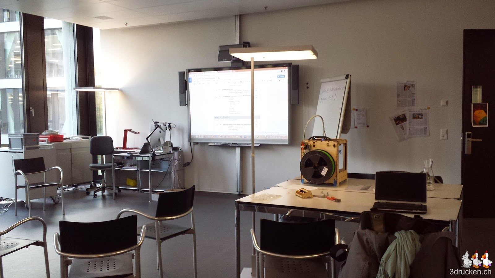 Foto des Arbeitsraums an der PH FHNW in Brugg