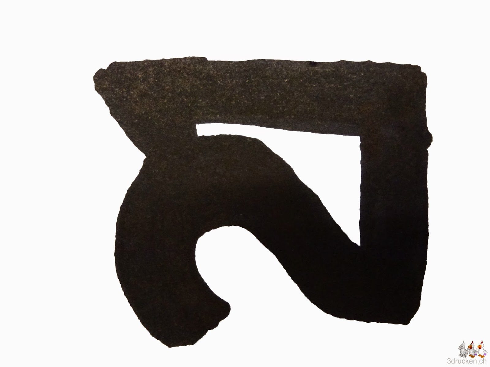 Foto der Handskizze welche die Zahl 21 zeigt