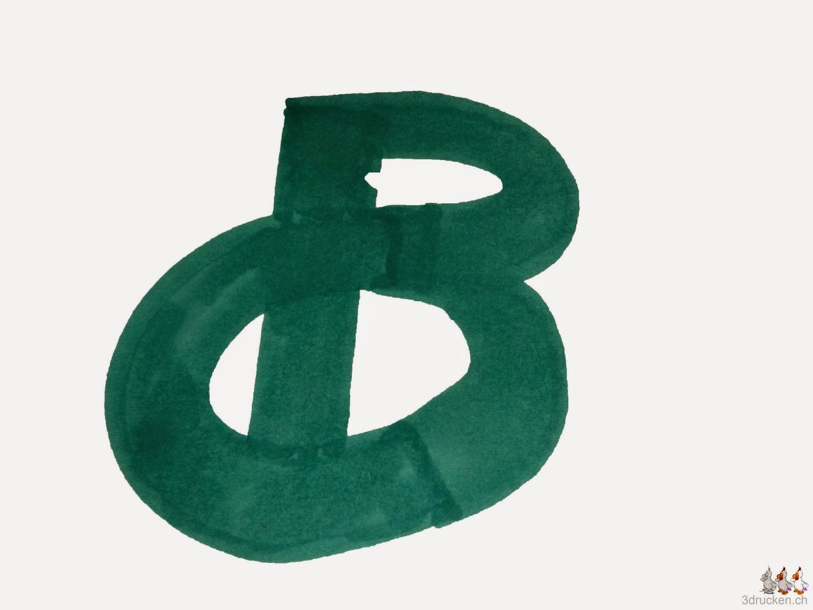 Foto der Handskizze nach der Bearbeitung in Photoshop