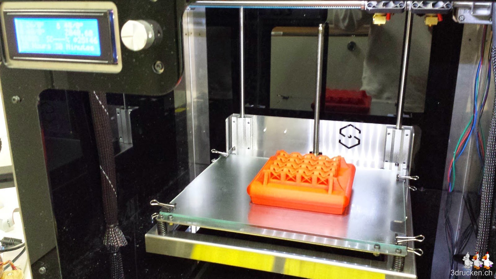 Foto eines sehr schön gedruckten Modellteils auf dem Sharebot Next Generation