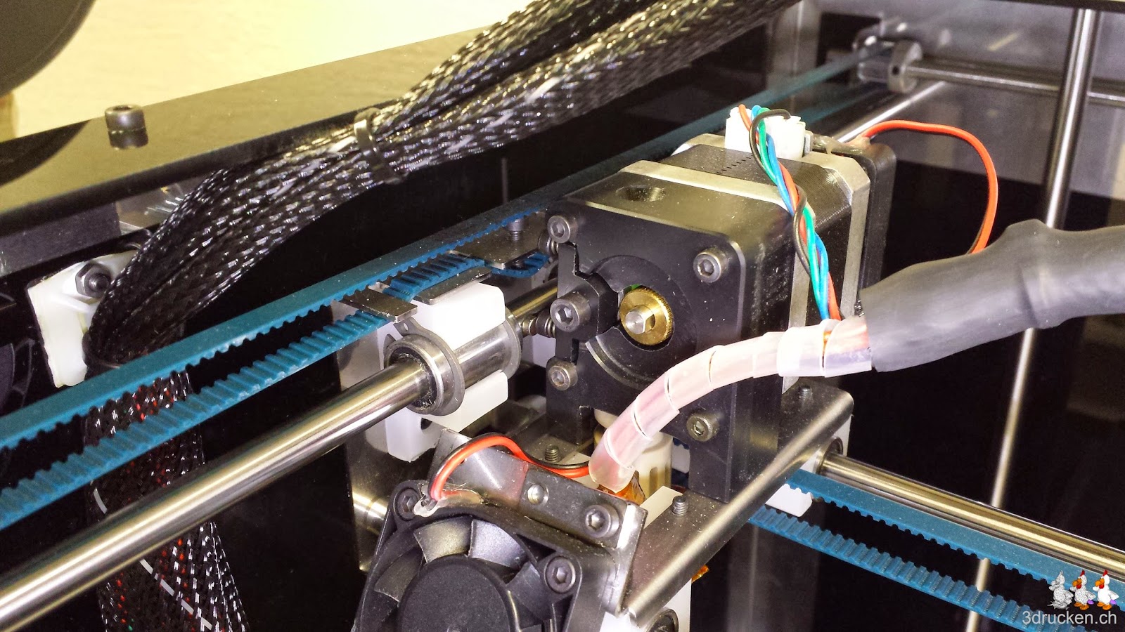 Foto des linken Riemens der Y-Achse am Sharebot Next Generation