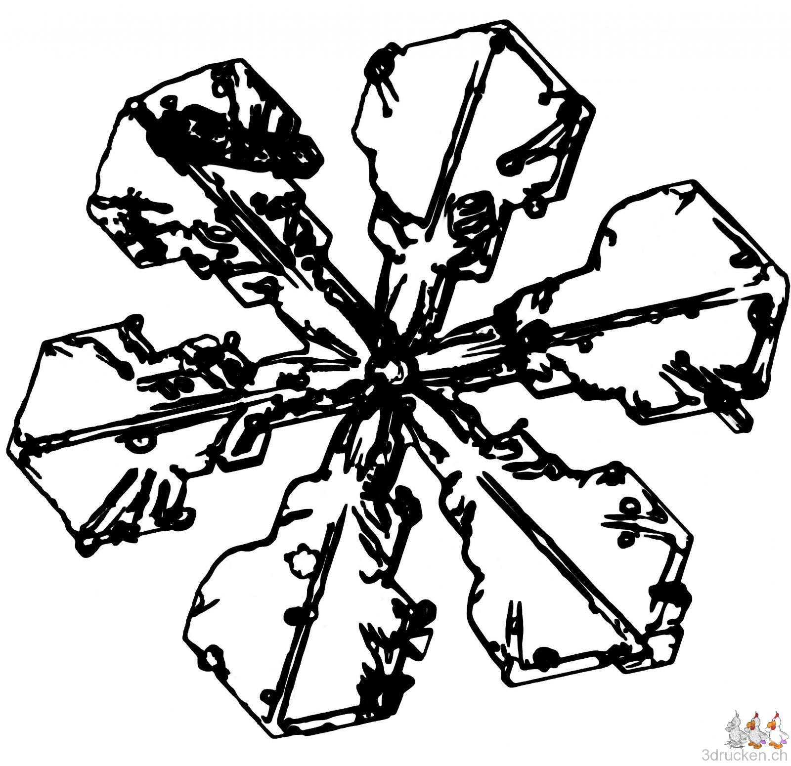 Dendritischer Stern mit breiten Armen