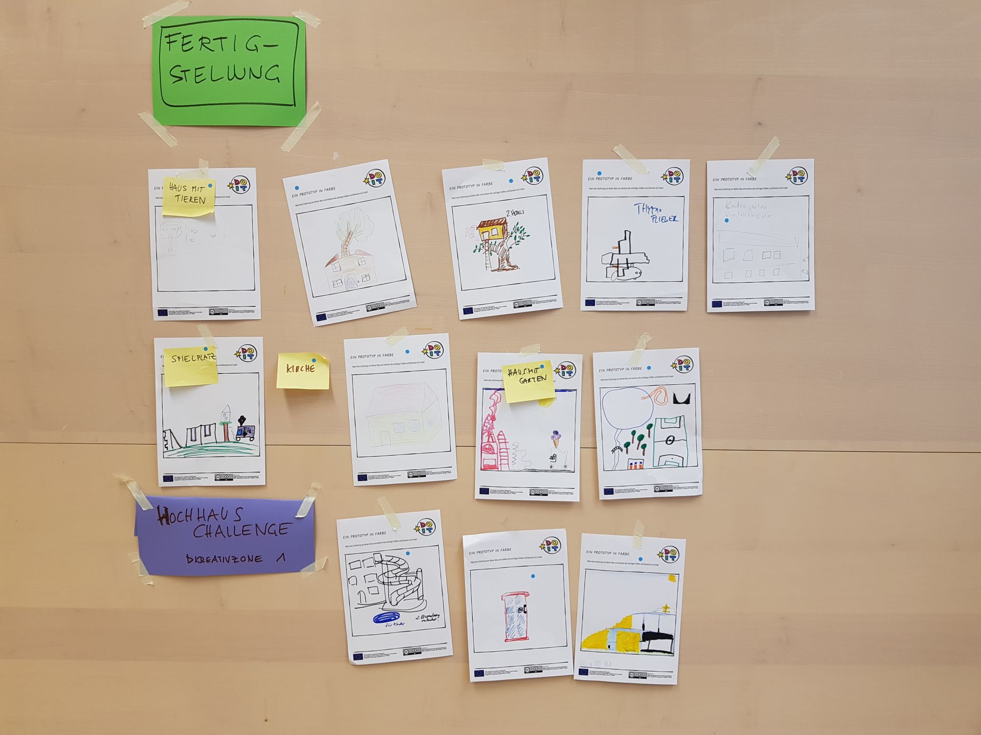 Fertiggestellte Elemente der make.city. 