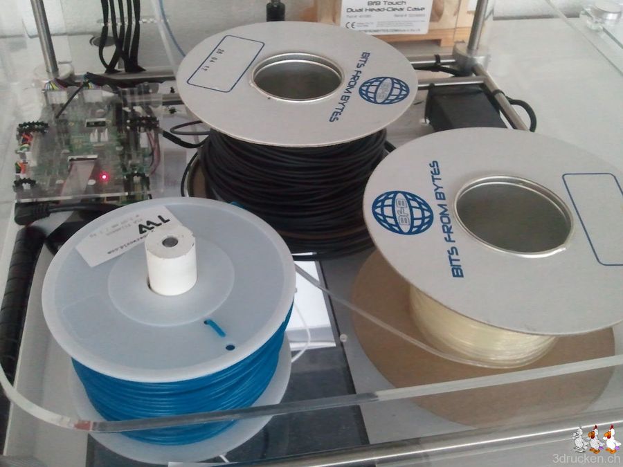 Dritte Rollenhalterung für bfb-fremdes Material