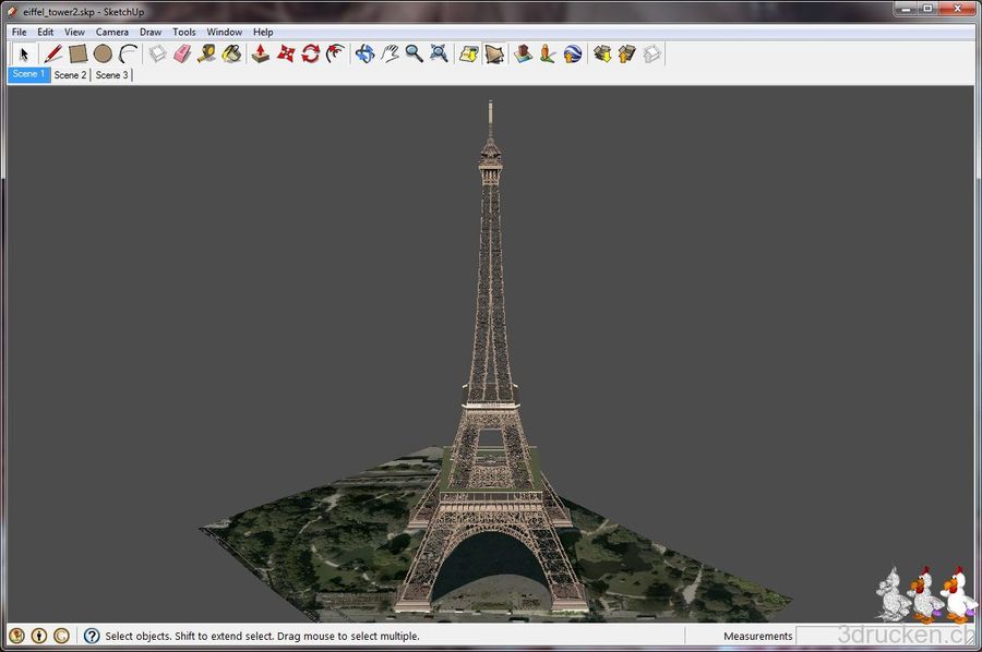 BFB Druckdatei aus Google äh Trimble SketchUp-Modell erstellen