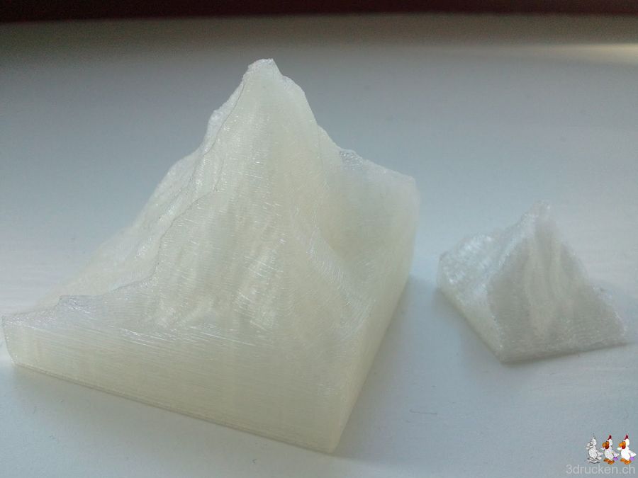 SketchUp-Matterhorn ausgedruckt