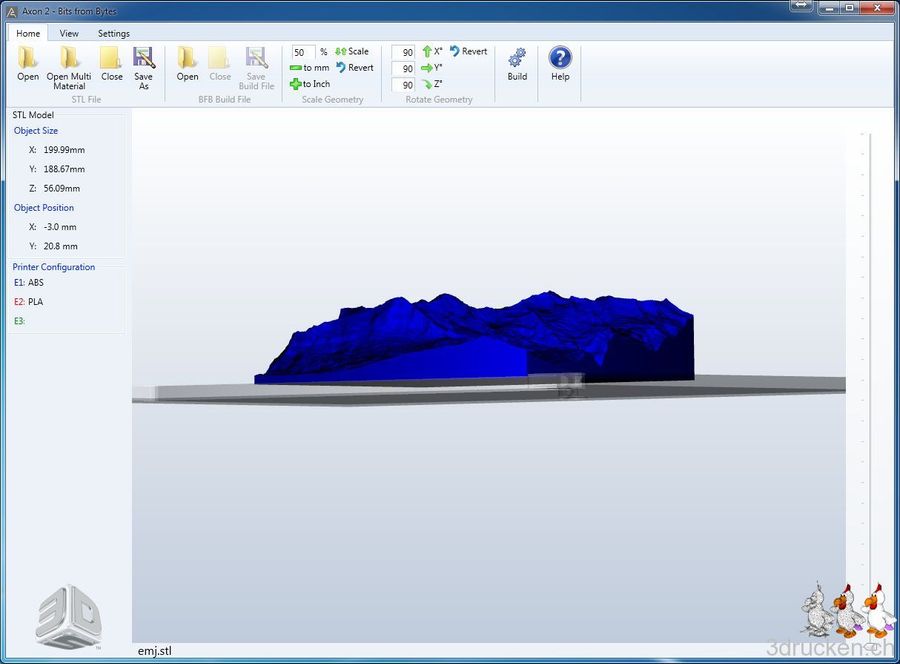 Relief von Eiger, Mönch und Jungfrau