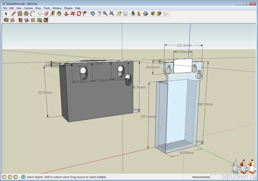 Wir basteln uns einen neuen Abstreif-Behälter