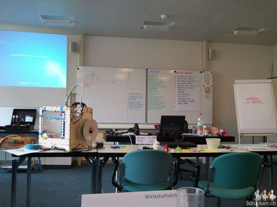 Input zum 3D-Drucken im Weiterbildungskurs Berufsbildner