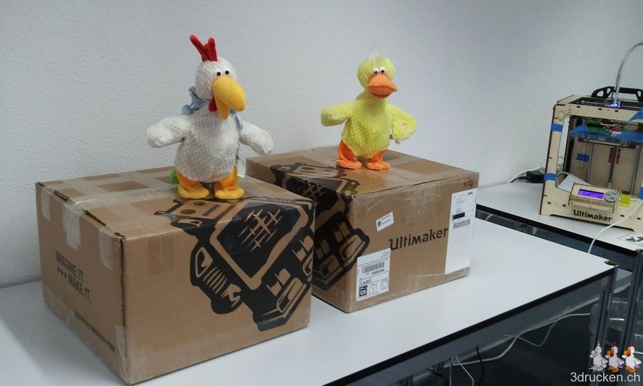 Ultimaker Nachschub eingetroffen
