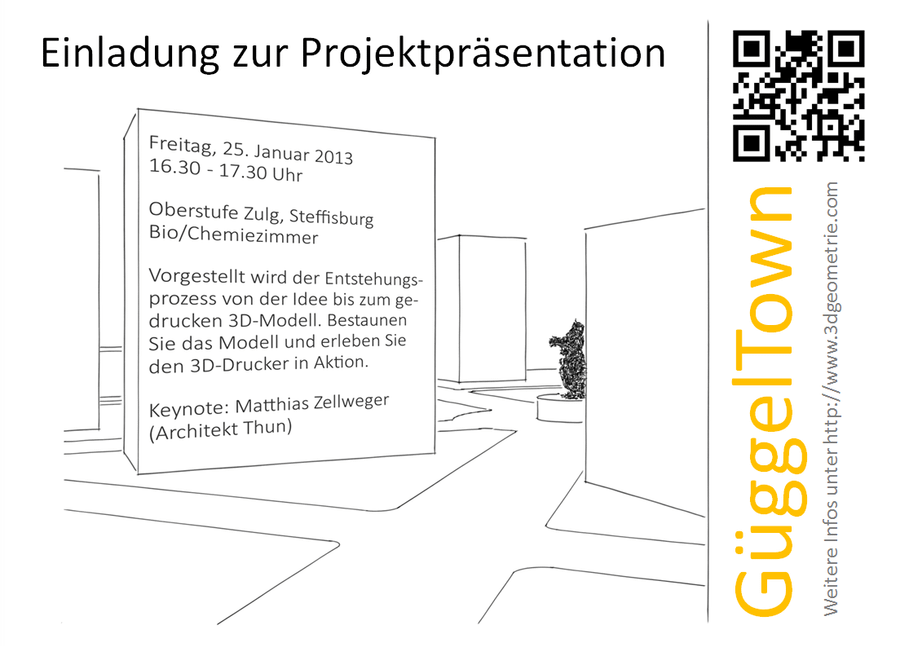 Einladung zur Projektpräsentation von GüggelTown