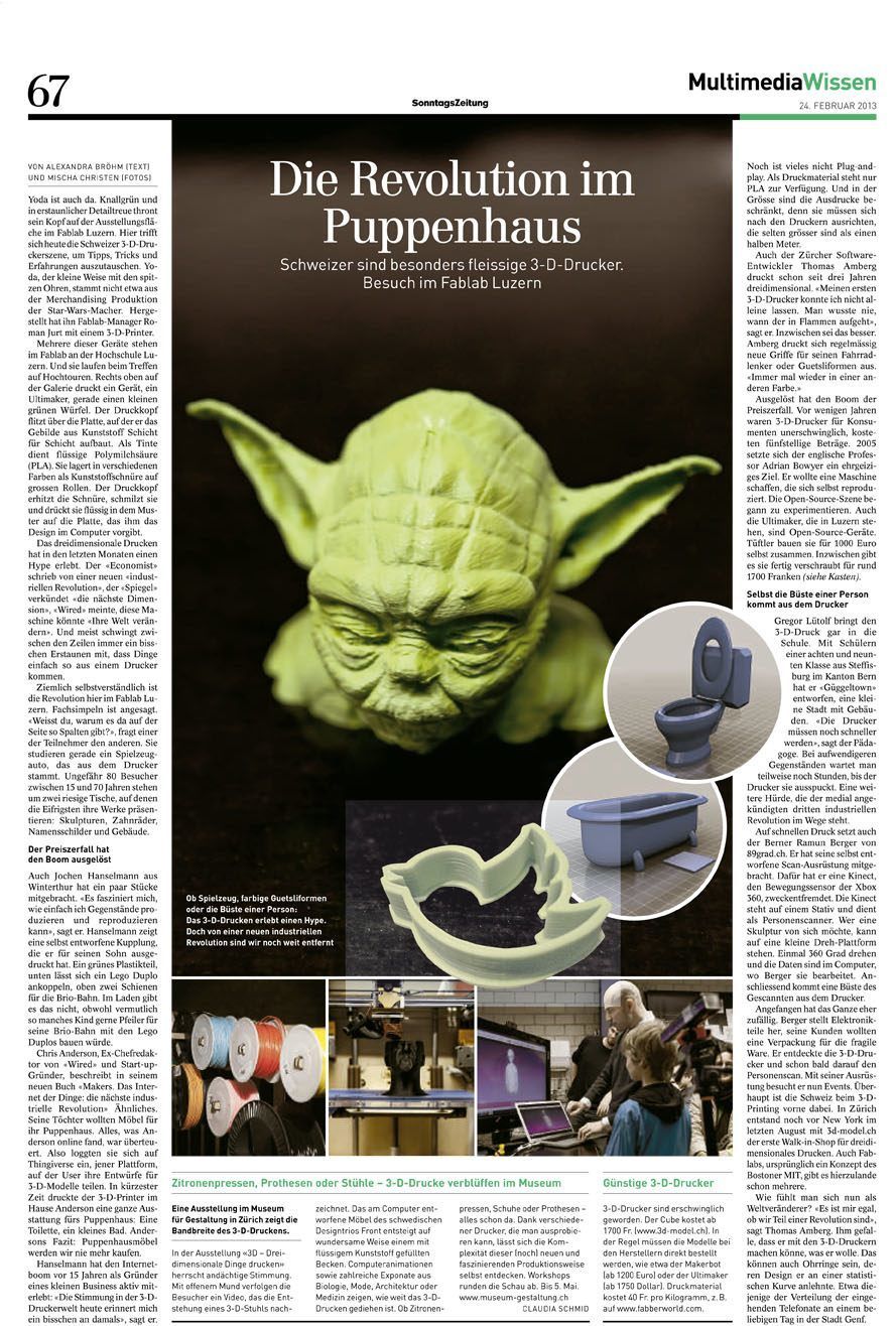 GüggelTown in der SonntagsZeitung