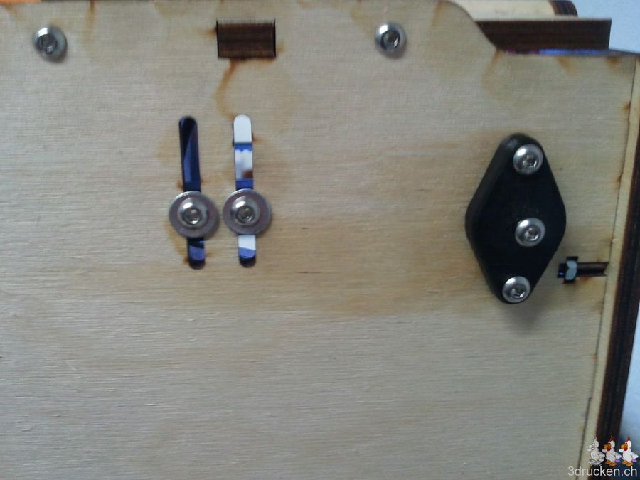 Endkappen für die Y-Achse