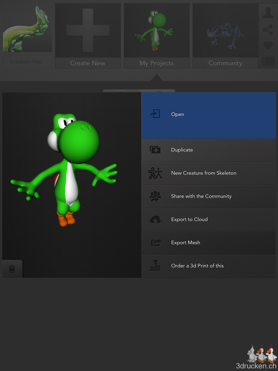 Yoshi aus 123D Creature