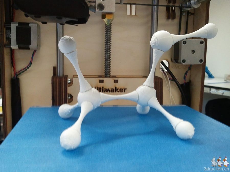 Modell eines Kohlenwasserstoff-Moleküls