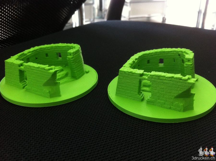 Vergleich: 0.1 mm und 0.2 mm Layer