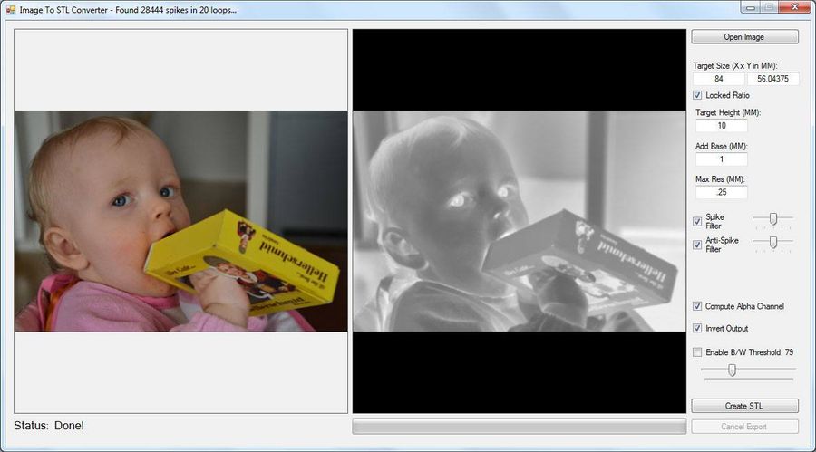 2D Image to STL Converter