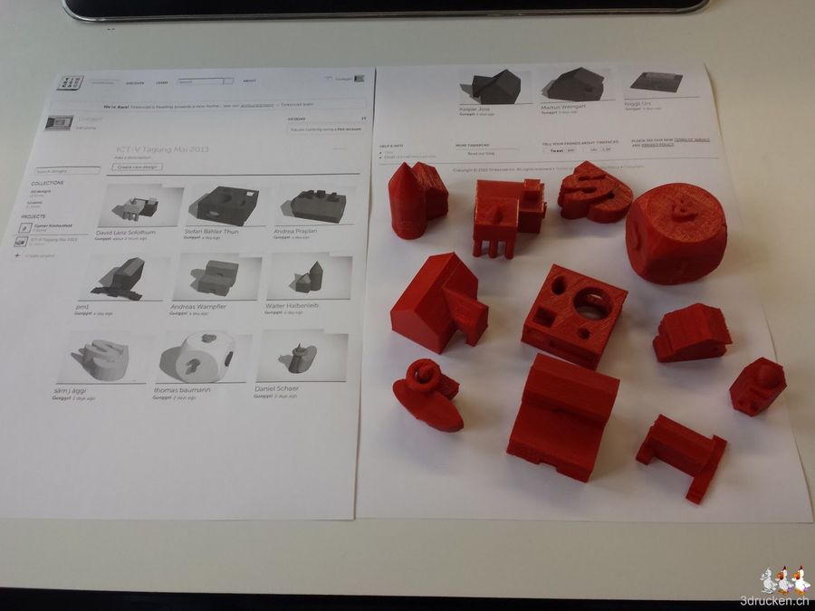 Gebäude von der ICT-V Tagung fertig gedruckt