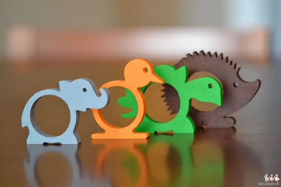Tierische Serviettenringe