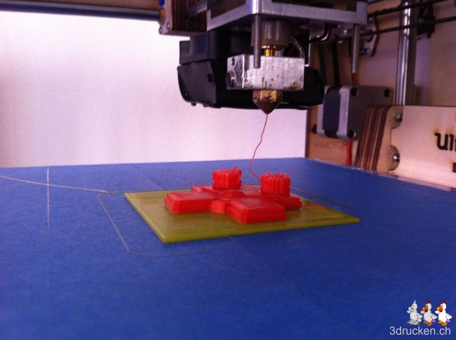 Abgestuft farbiger Druck