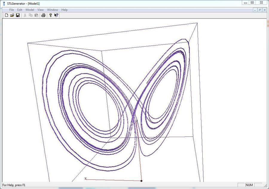 Modell des Lorenz Attraktor