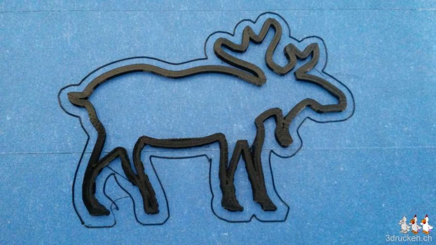 Fensterdekoration Modell Elch