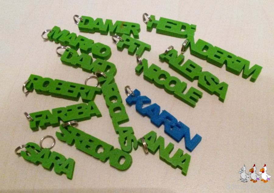 14 auf einen Streich - Schlüsselanhänger mit Namen