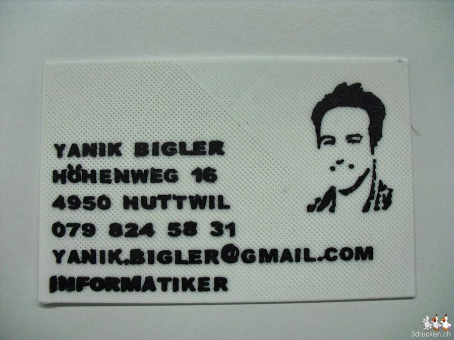 Eine originelle Visitenkarte