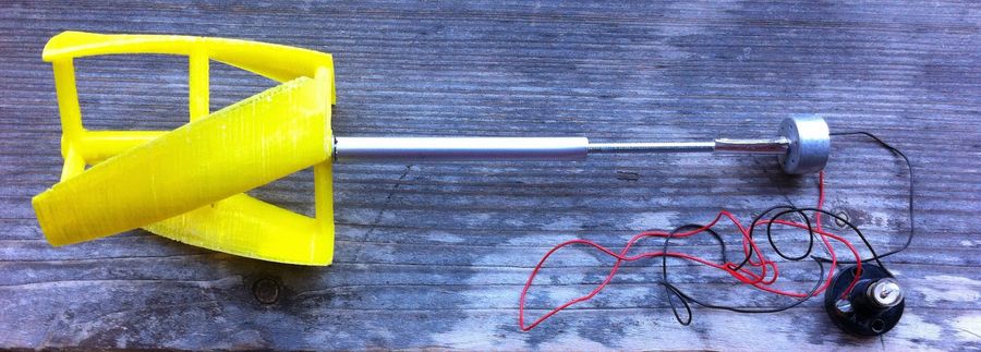 Nächste Tests mit der Mini-Windturbine aus dem 3D-Drucker