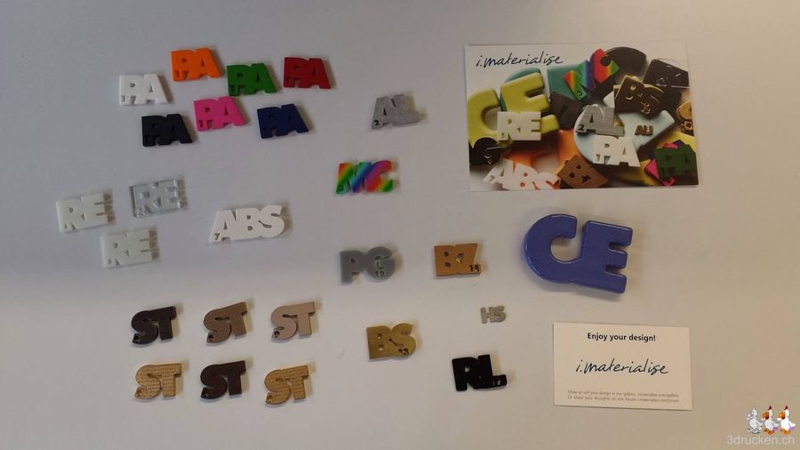 Materialbeispiele von i.materialise