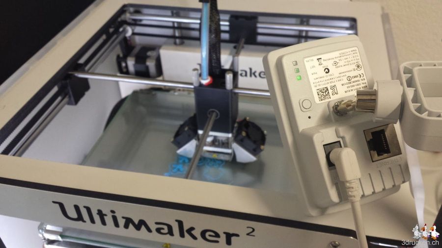 Güggel Cam am Ultimaker 2 montiert