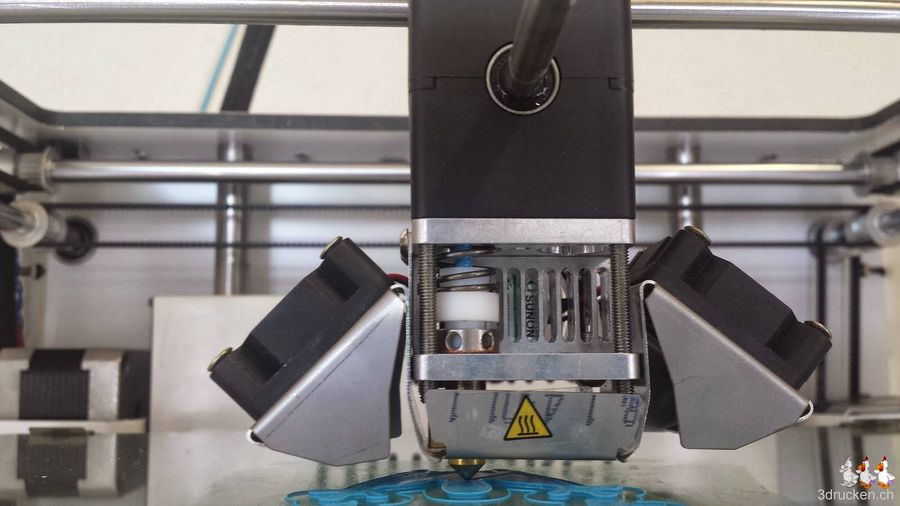 2 Details am Druckkopf des Ultimaker 2