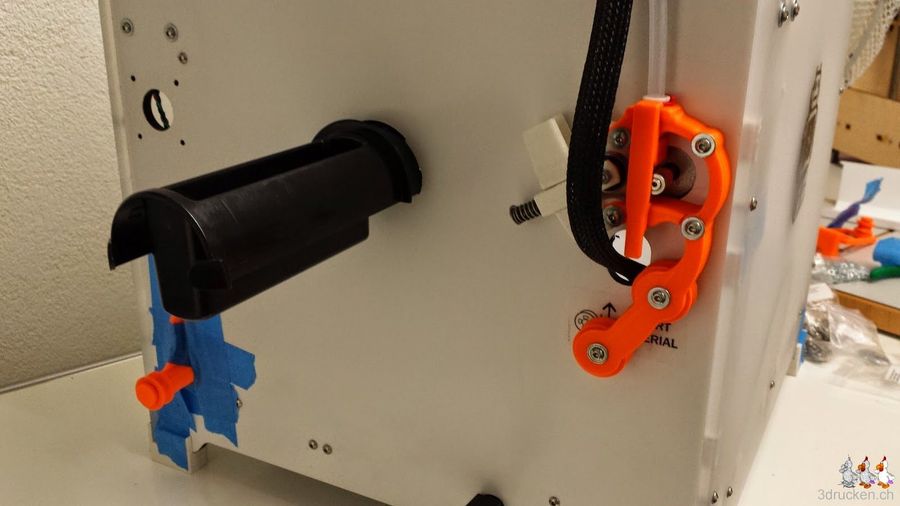 Neuer alternativer Vorschub am Ultimaker 2