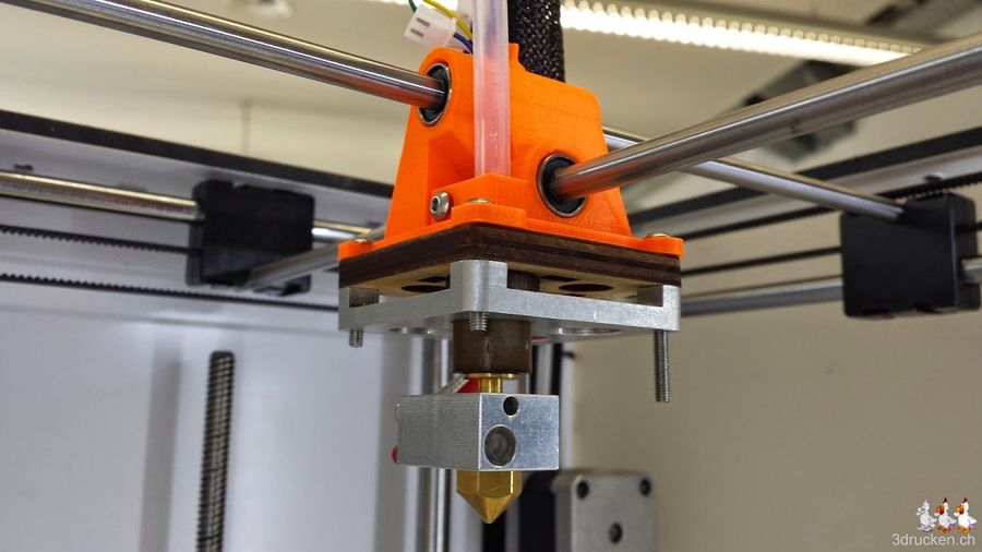 Eine Ultimaker1 Düse am Ultimaker2