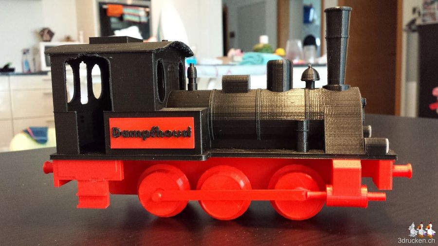 Eine kleine Dampflokomotive