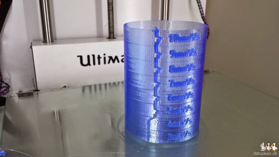 Testdrucke mit unserer neuen Ultimaker Original Düse