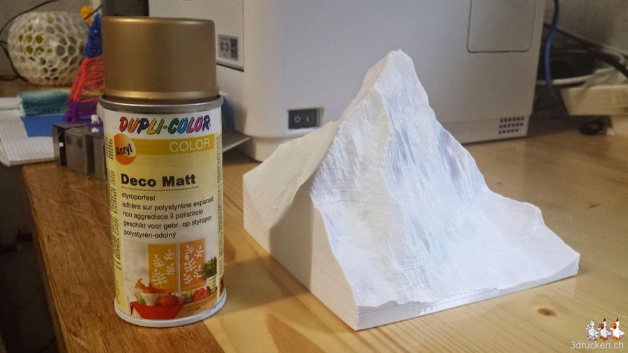 Matterhorn goldig gesprayt