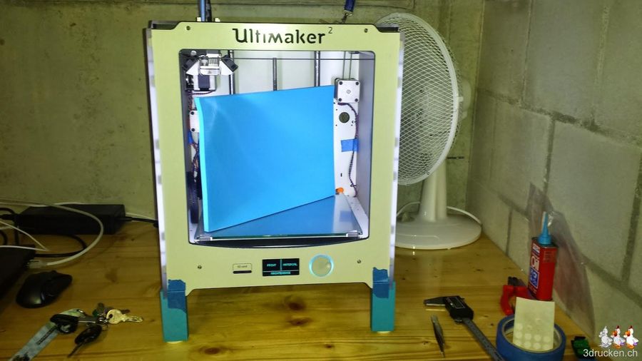 Maximaler Quader 10mm dick auf dem Ultimaker 2