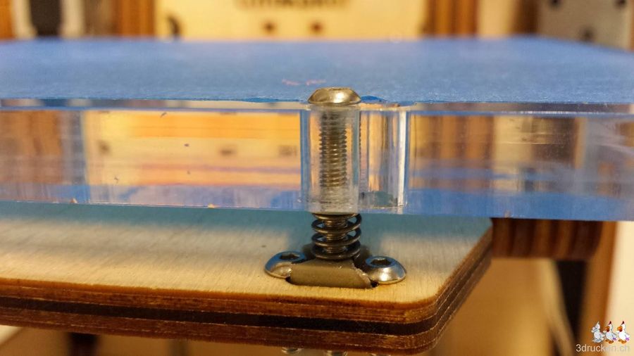 Der Tisch am Ultimaker Original hing schief