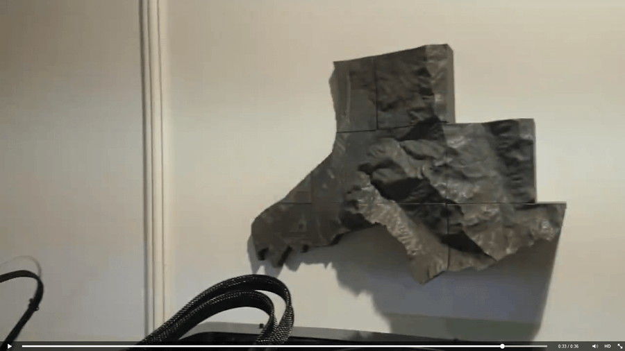 Relief von Liechtenstein aus SRTM-Daten